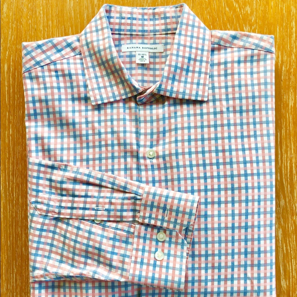 Banana Republic red/white/blue dress shirt